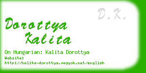 dorottya kalita business card